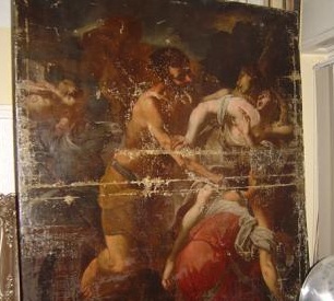 Festmény restaurálás a műhelyben