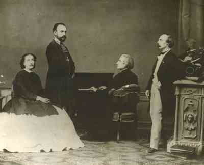 Cosima Liszt, Hans von Bülow és Festetics Leó gróf Liszt Ferenccel