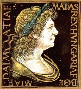 Mátyás király babérkoszorús portréja
