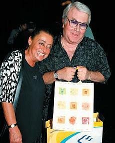 Gálvölgyi János feleségével, Gálvölgyi Judittal