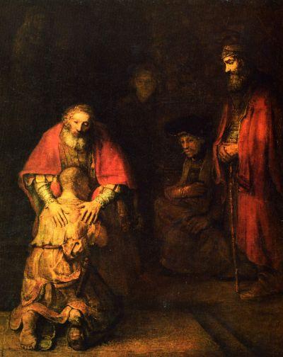 Rembrandt: A tékozló fiú hazatérése (1662 körül)