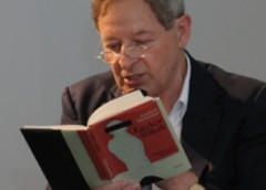 Nádas Péter 2011 májusában a budapesti Goethe Intézetben (Fotó: Fekete Dávid/Goethe-Institut Budapest)