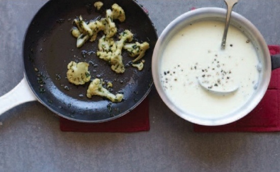 Sáfrányos karfiolleves