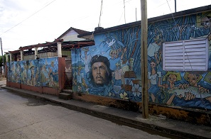 Grafitti kubai módra