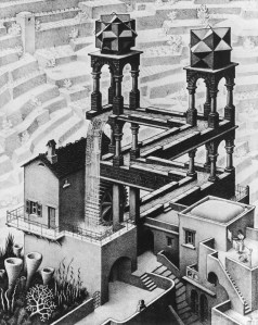 Escher: Vízesés (1961)