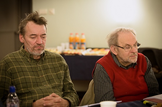 Tamási Zoltán és Fodor Tamás az olvasópróbán