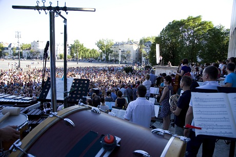 A 2013-as koncert a Szépművészeti Múzeum előtt