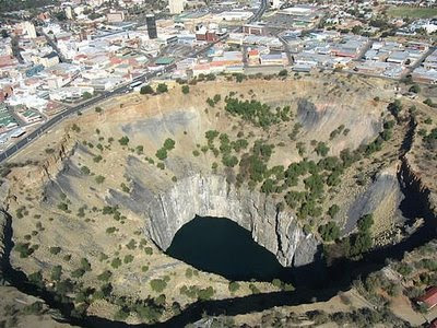 A névadó Kimberly (Dél-Afrika) Big Hole – ma már felhagytak a bánya művelésével