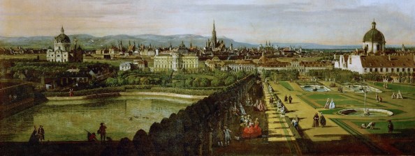 A Belvedere Canaletto  (1758) festményén (Kattints a képre!)