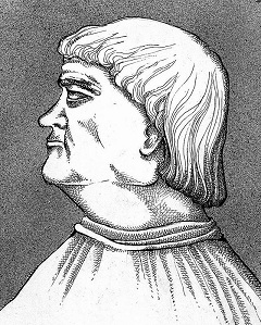 Bakócz Tamás (1442–1521) érsek (Muhi Sándor grafikája)