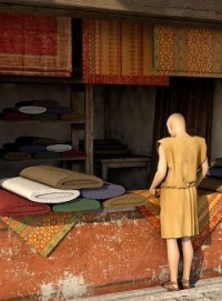 Szövetkereskedés a virtuális Sopianae-ban