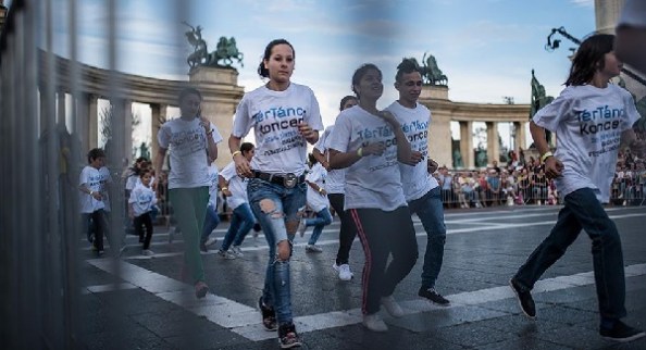 Gandhis diákok a TérTánc 2016 rendezvényen