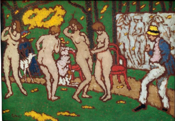 Rippl-Rónai József Modelljeim kaposvári kertemben 1911