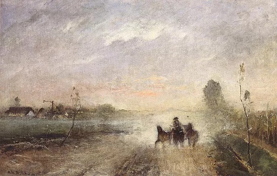 Munkácsy Mihály: Poros út I., (1874)