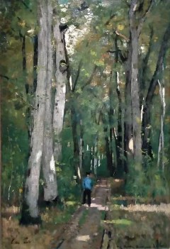 Paál László: Út a fontainebleau-i erdőben (1875) 